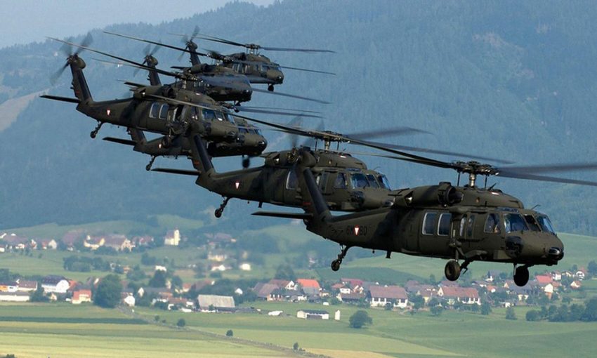 Вертолёты ВВС США Black Hawk