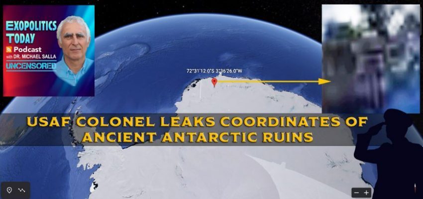 Полковник ВВС США раскрыл координаты древних руин в Антарктиде