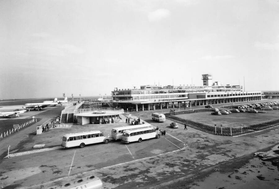 Аэропорт Ханэда в Токио, середина 1950-х годов.